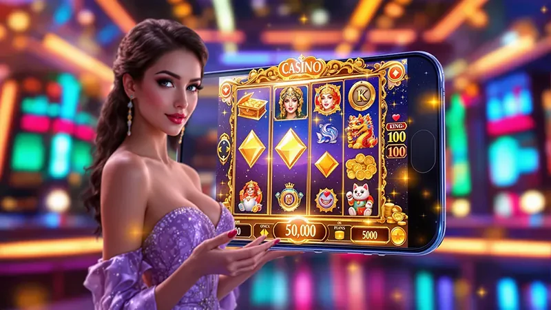 ภาพบรรยากาศเกมสล็อตและวงล้อหลากหลายธีม